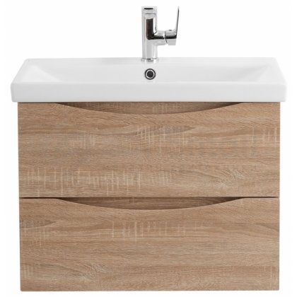 Тумба с раковиной BelBagno Marino-CER 70-BB-0321-70-LVB Rovere Bianco