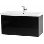 Тумба с раковиной BelBagno Marino-CER 80-BB-0322-80-LVB Nero Lucido