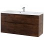 Тумба с раковиной BelBagno Marino-H60 110-BB1100/450-LV-MR-PR Rovere Moro