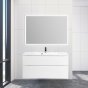 Тумба с раковиной BelBagno Marino-H60 120-BB1200/450-LV-MR-PR Bianco Lucido