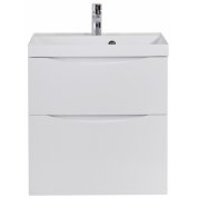 Тумба с раковиной BelBagno Marino-H60 60-BB600/450-LV-MR-AST Bianco Lucido