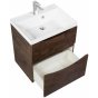 Тумба с раковиной BelBagno Marino-H60 70-BB700/450-LV-MR-AST Rovere Moro