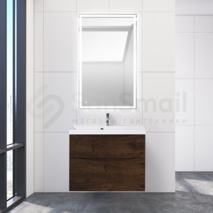 Мебель для ванной BelBagno Marino-H60 80-BB800/450-LV-MR-AST Rovere Moro