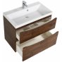 Тумба с раковиной BelBagno Marino-H60 80-BB800/450-LV-MR-AST Rovere Moro