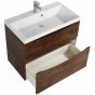 Тумба с раковиной BelBagno Marino-H60 80-BB800/450-LV-MR-AST Rovere Moro