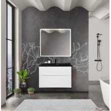 Мебель для ванной BelBagno Marino-H60 80-BB800/450-LV-ART-AST-NERO Bianco Lucido