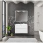 Тумба с раковиной BelBagno Marino-H60 90-BB900/450-LV-MR-AST Bianco Lucido