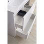 Тумба с раковиной BelBagno Marino 90-PIA-BB900/450-LV-MR-PR Bianco Lucido