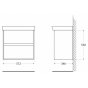 Мебель для ванной BelBagno Neon 60-2C Pino Bianco (уценка)