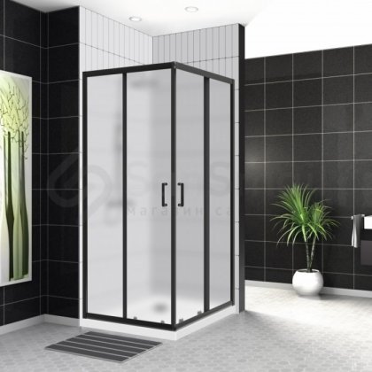 Душевой уголок BelBagno UNO-195-A-2-90-P Nero