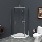 Душевой уголок BelBagno UNO-195-P-1-90