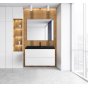 Тумба с раковиной BelBagno Vittoria 90P-BB900/450-LV-ART-AST-NERO Bianco Lucido