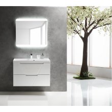 Мебель для ванной BelBagno Vittoria 90P Bianco Lucido