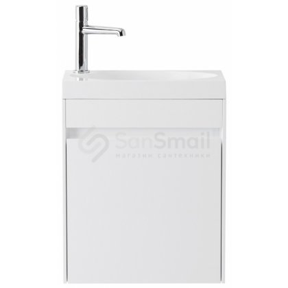 Тумба с раковиной BelBagno Pietra Mini 46R Bianco Lucido