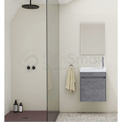 Мебель для ванной BelBagno Pietra Mini 46R Stucco Cemento
