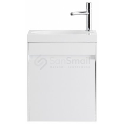 Тумба с раковиной BelBagno Pietra Mini 46R Bianco Lucido