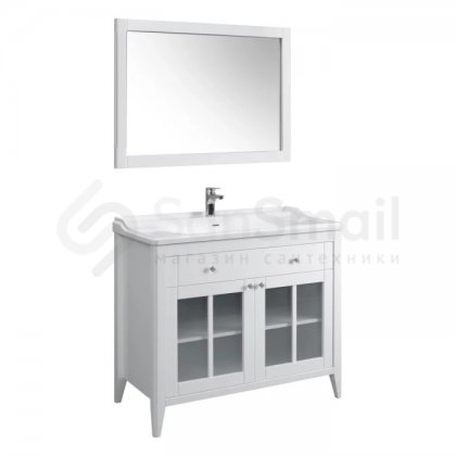 Мебель для ванной Белюкс Дуглас Н 100-01 белая глянцевая