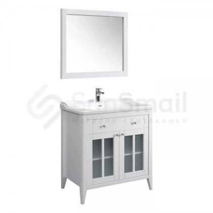 Мебель для ванной Белюкс Дуглас Н 80-01 белая глянцевая