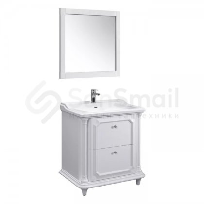Мебель для ванной Белюкс Дуглас Н 75-02 белая глянцевая