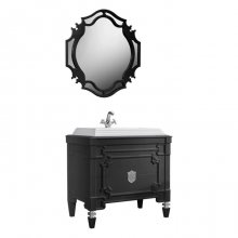 Мебель для ванной Белюкс Кастилия Н 100 черная/серебро