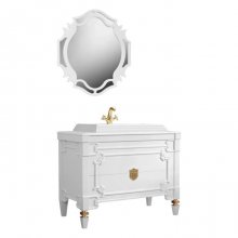 Мебель для ванной Белюкс Кастилия Н 120 белая/золото