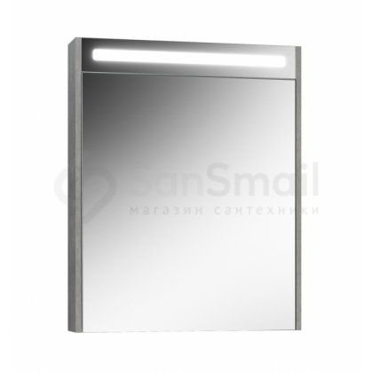 Зеркальный шкаф Белюкс Нёман ВШ 65 бетон светлый