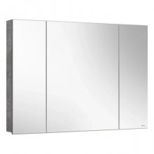 Зеркало-шкаф Белюкс Стокгольм ВШ 100 бетон чикаго светло-серый