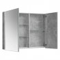 Зеркало-шкаф Белюкс Стокгольм ВШ 90 бетон чикаго светло-серый