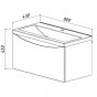 Мебель для ванной Белюкс Тобаго 800 белая/дуб сонома