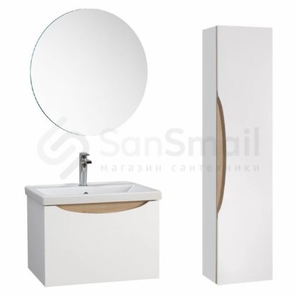 Мебель для ванной Белюкс Тобаго НП 60-01 белая/дуб сонома