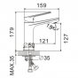 Смеситель для раковины Belz B10533-7 черный матовый