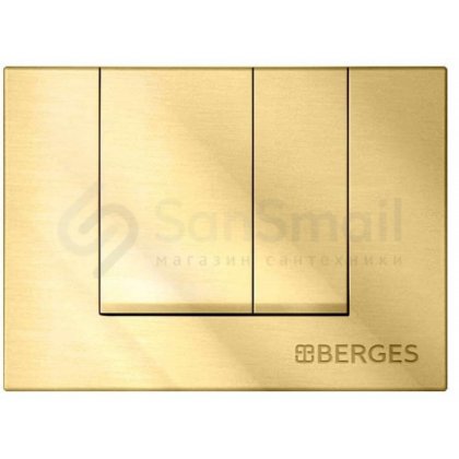 Клавиша смыва Berges Square золото