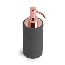 Дозатор для жидкого мыла Bertocci Carrarino 124 4401 черный/розовое золото