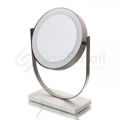 Зеркало косметическое Bertocci Carrarino 124 4749 белое/бронза