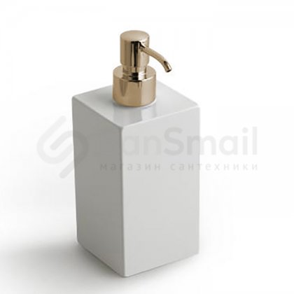 Дозатор для жидкого мыла Bertocci Settecento 145 0748 белый/золото матовое