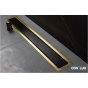 Душевой лоток Bettoserb Confluo Premium Line 850 Black Glass Gold 13100118 черный