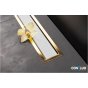 Душевой лоток Bettoserb Confluo Premium Line 750 White Glass Gold 13100123 белый