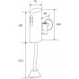 Смывное устройство для писсуара beWash Photocell BWAM0UT311