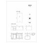 Мебель для ванной Black&White Gravity AV706.1200