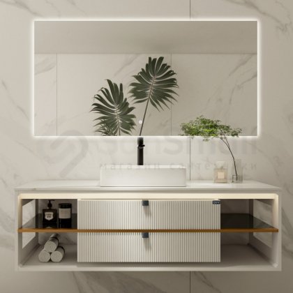 Мебель для ванной Black&White Gravity AV707.1500 White