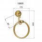Кольцо для полотенца Boheme Medici 10605 бронза