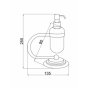 Дозатор для жидкого мыла Boheme Murano 10909-CR хром