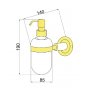 Дозатор для жидкого мыла Boheme Murano 10912-BR бронза