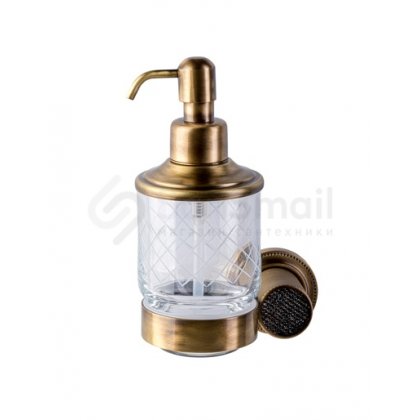 Дозатор для жидкого мыла Boheme Royal Crystal 10932-BR бронза