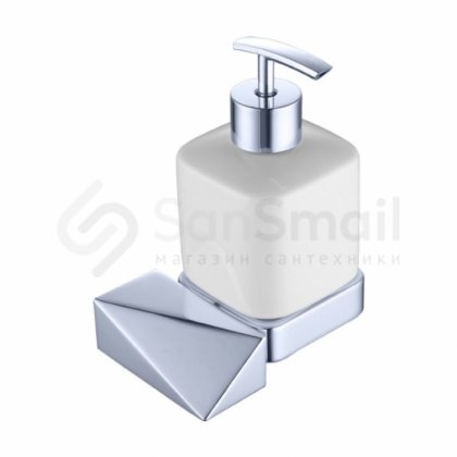 Дозатор для жидкого мыла Boheme Venturo New 10317-CR белый-хром