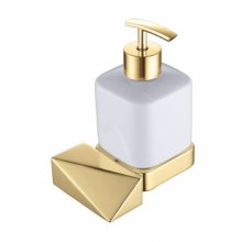 Дозатор для жидкого мыла Boheme Venturo New 10317-G белый-золото
