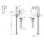 Смеситель для раковины Bravat Arc F16061C-2-ENG