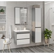 Мебель для ванной Brevita Balaton 65 белая/серая