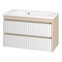 Мебель для ванной Brevita Balaton 90 белая/бежевая