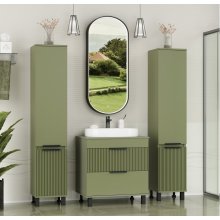 Мебель для ванной Brevita Enfida 70 напольная зеленая
